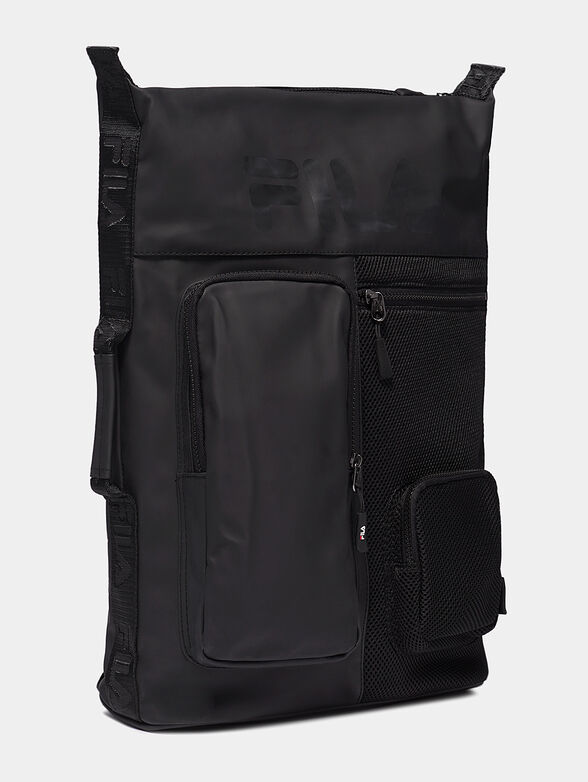 Unisex black backpack - 2