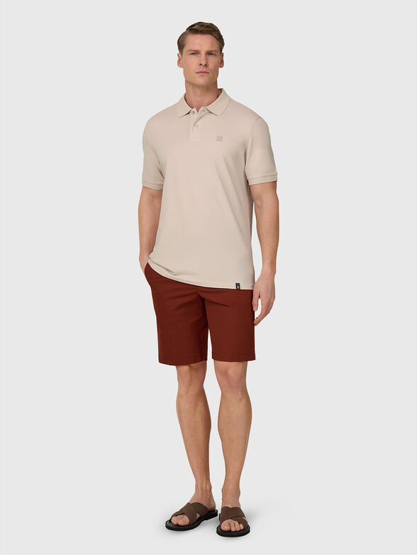 Short-sleeved cotton polo shirt - 2