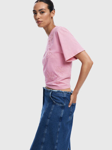 BAHO T-shirt with floral details - 4