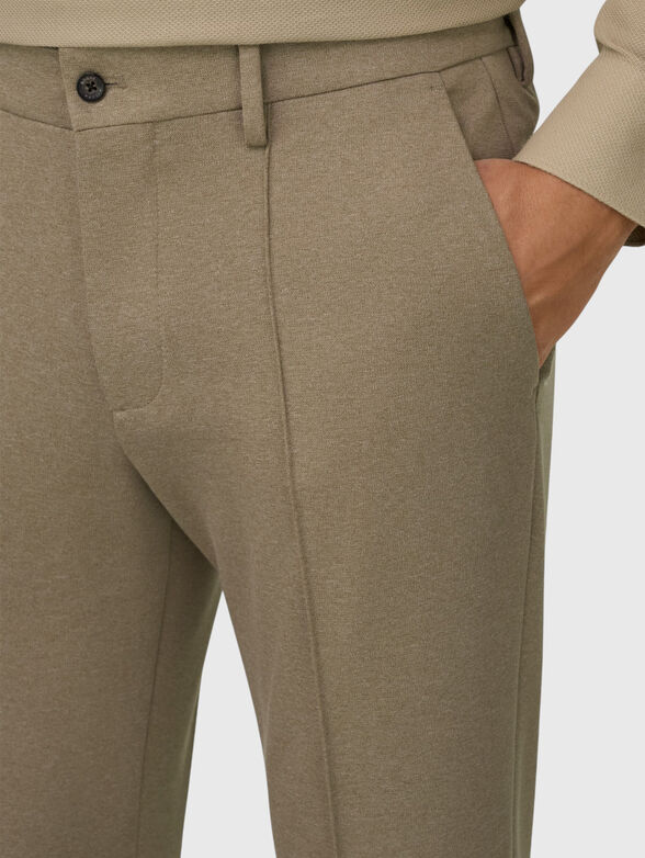 Cotton regular fit trousers - 4