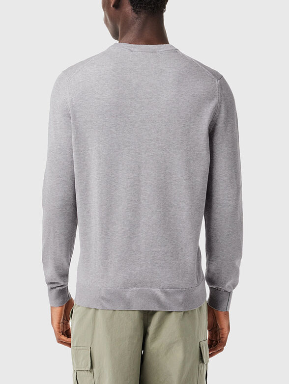 Crew neck cotton sweater - 3