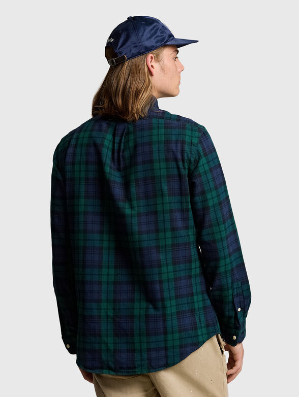 Check shirt with logo - 3