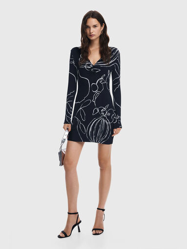 Printed short dress - 5