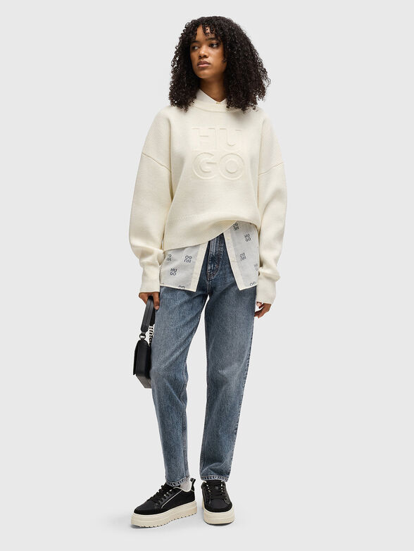 High-waisted jeans - 4