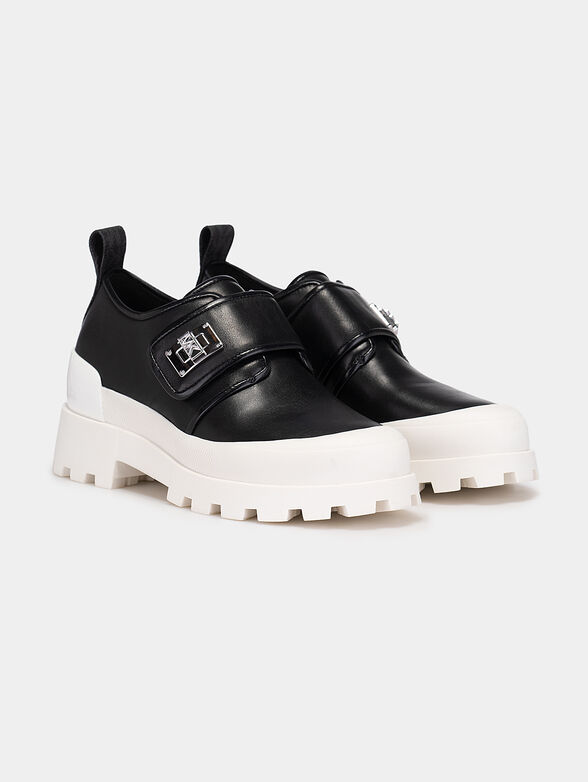 PADMA black shoes with platform - 2