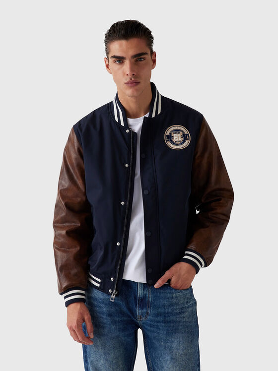 Бомбър яке с лого бродерия - 1
