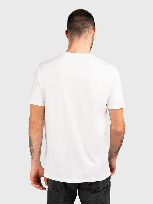 Logo print T-shirt in dark blue  - 2