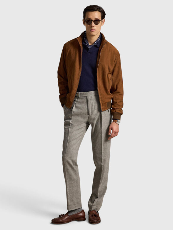 Brown suede jacket - 2