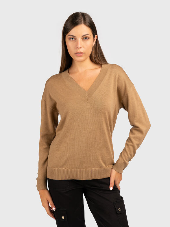 V-neck sweater - 1