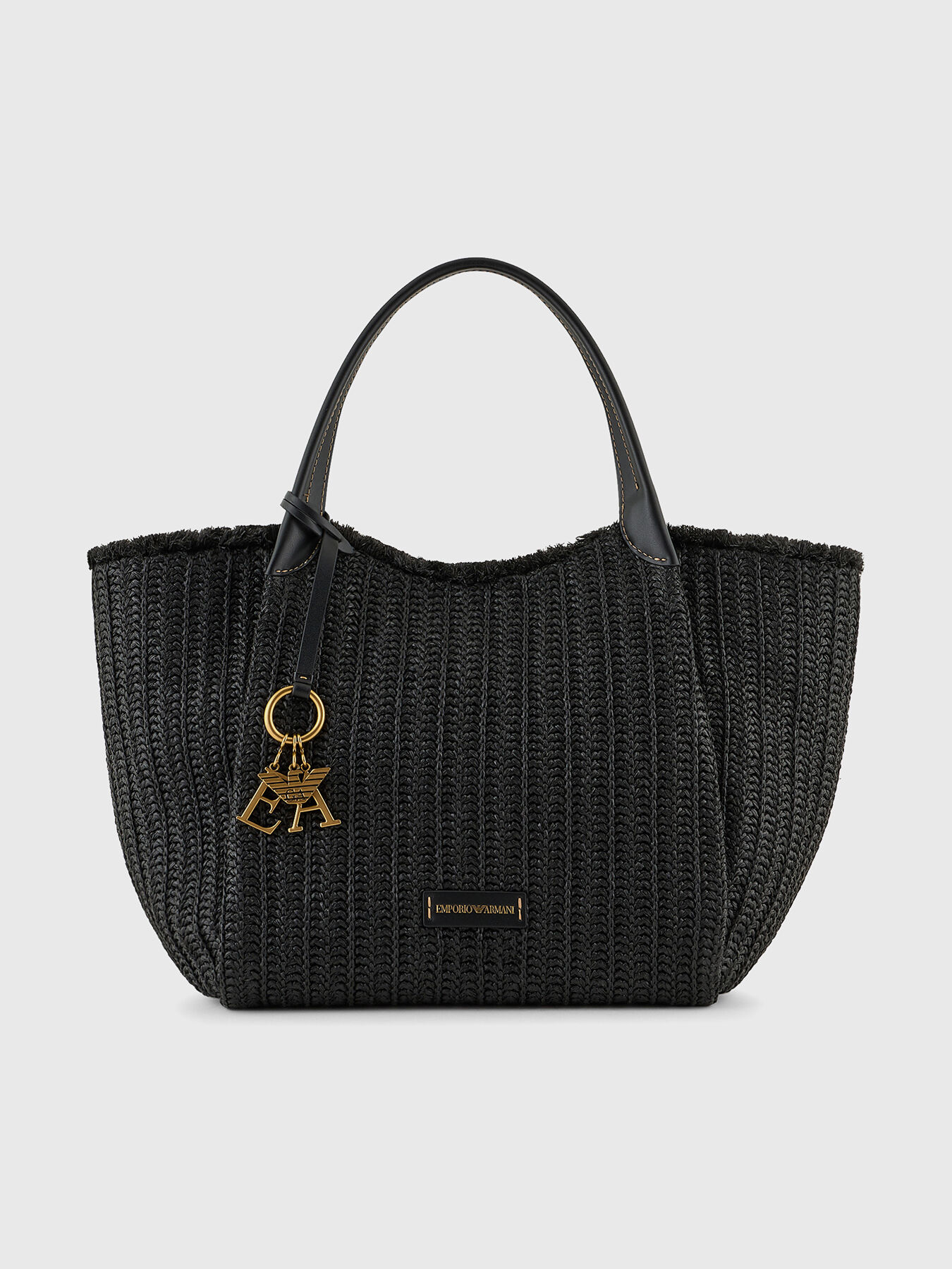 【ファッション通販】 accessory logo with bag black Large brand ARMANI EMPORIO トップス