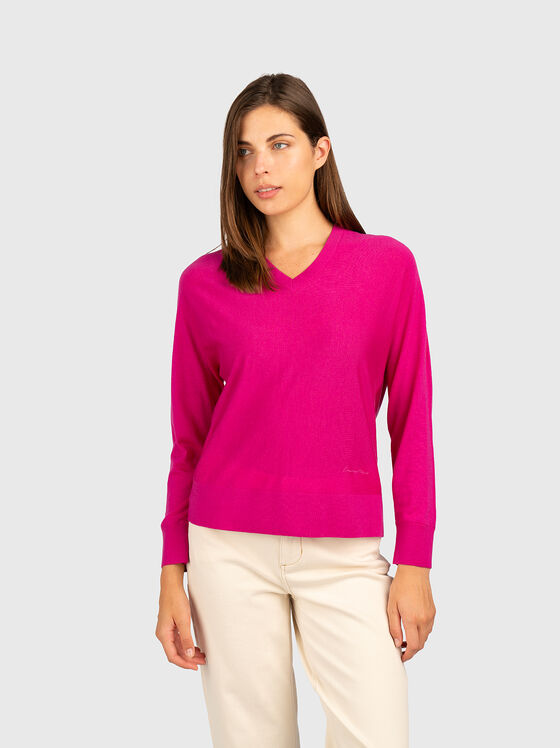 V-neck sweater - 1