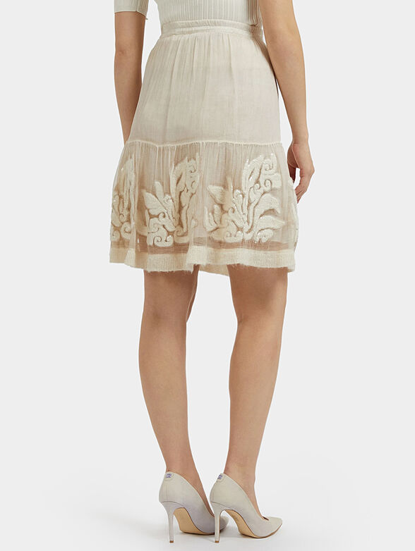 PAULETTE skirt with embroideries - 2