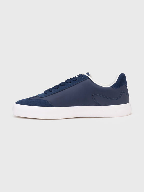 Leather sports shoes with suede details - 4