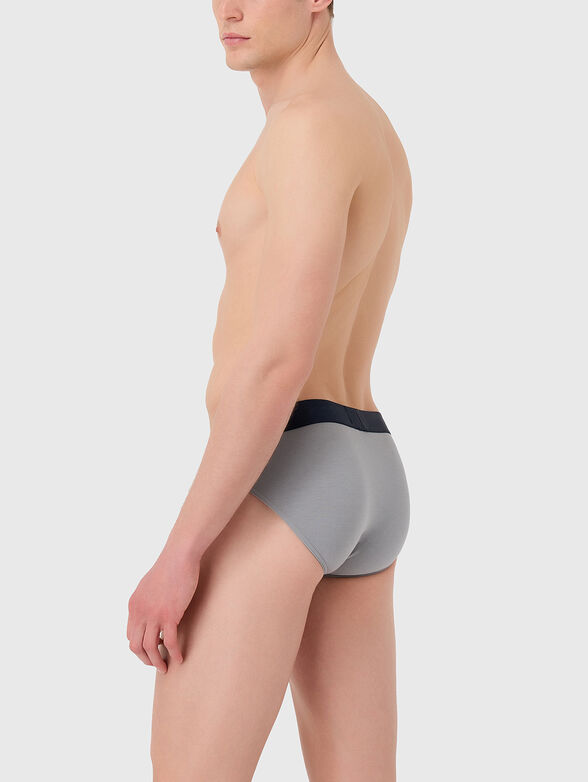 Cotton briefs with logo detail - 2