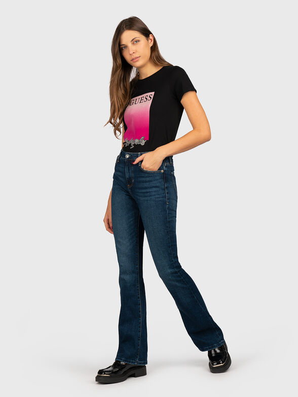 T-shirt in black with logo print - 2