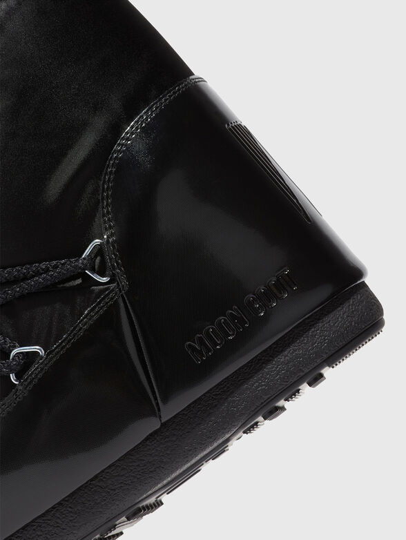 ICON GLANCE satin boots in black - 4