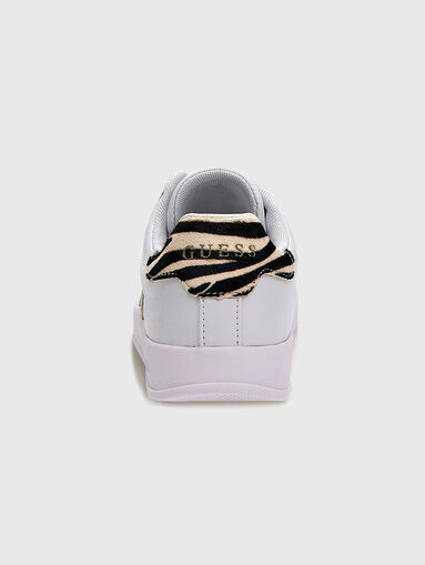 AVIANA white sports shoes with logo accent - 3