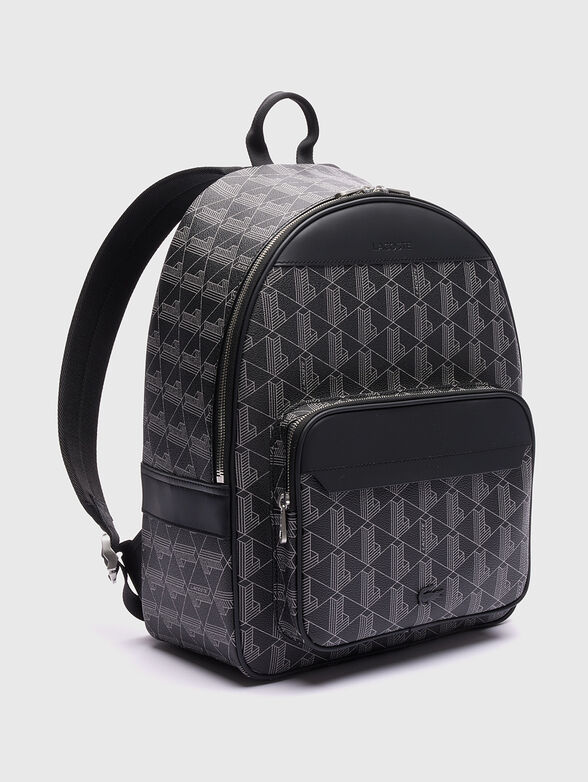 Backpack with monogram logo print - 4