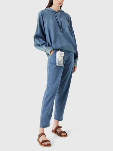 Light blue slim jeans - 5