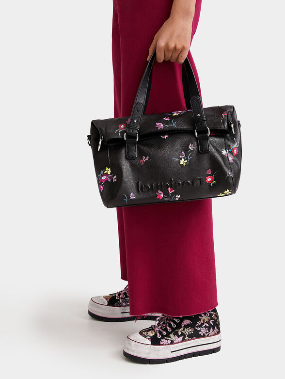 Handbag with floral pattern - 2