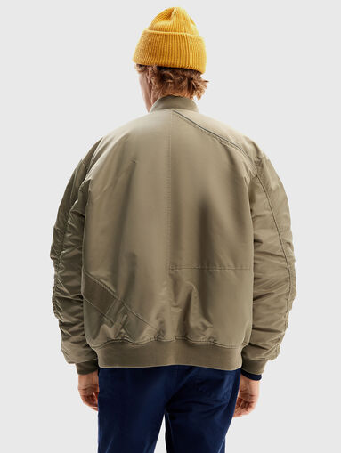 Bomber jacket in green color - 3