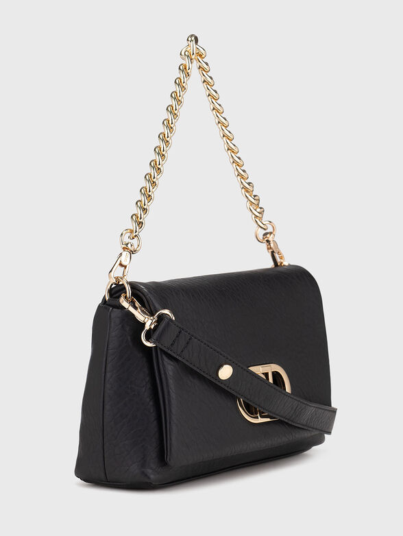 Black crossbody bag with logo detail - 4