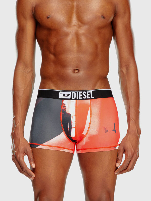 Boxers with print and logo - 1