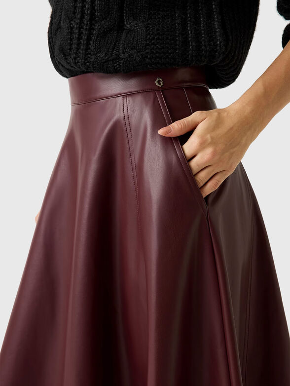 DELORES faux leather maxi skirt - 3