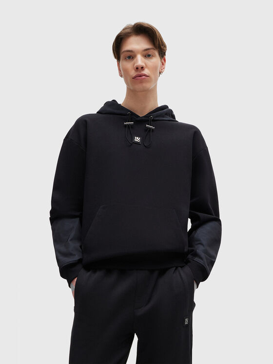 DITCHENO hooded sweatshirt with laces - 1
