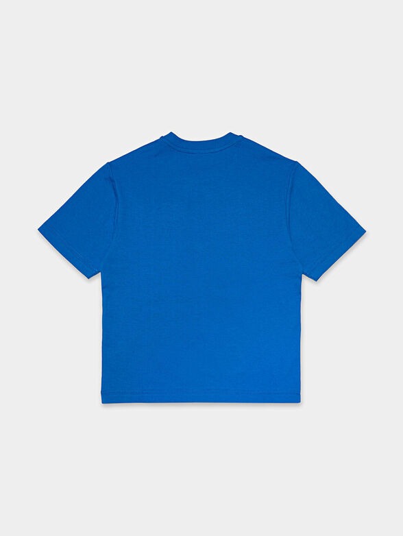 Blue T-Shirt with logo print - 2