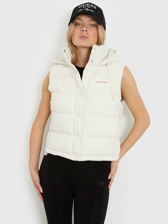 BREANA black puffer vest - 1