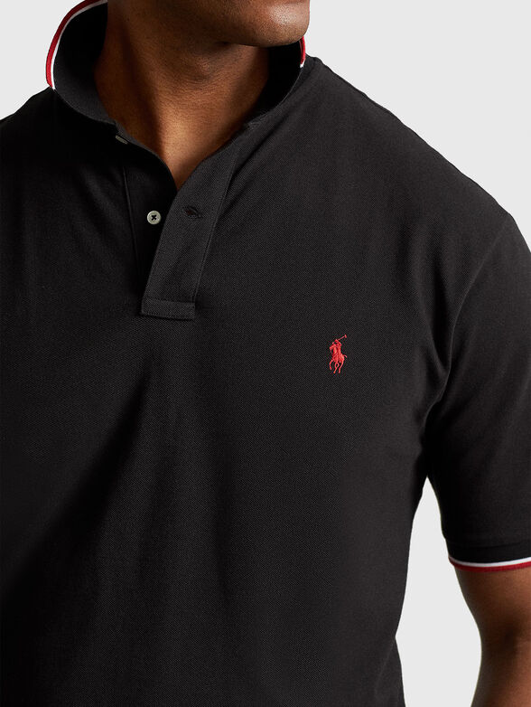 Cotton polo-shirt with logo - 4