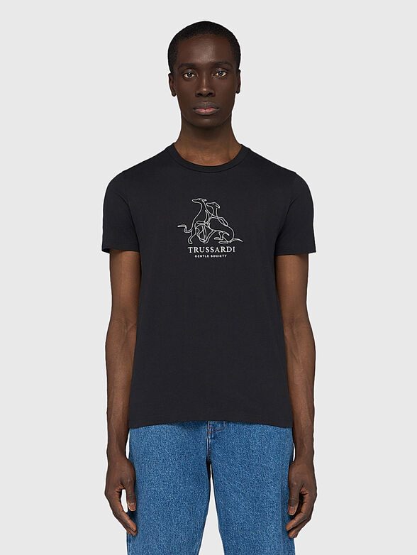 Cotton T-shirt with logo - 1