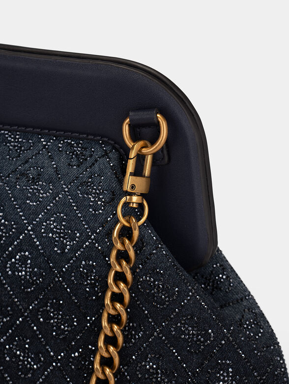 SICILIA clutch bag with 4G rhinestone logo - 5