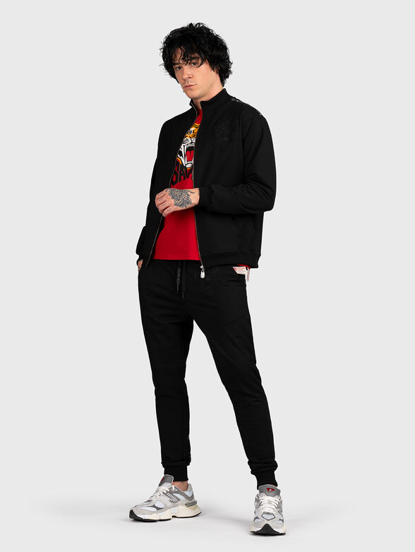 SWZ005 sweatshirt with zip and print on the back  - 6