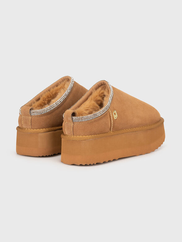 JANE 02 suede platform mules - 3
