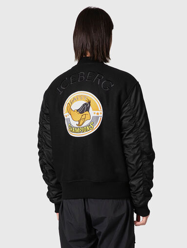 Bomber jacket with cartoon characters  - 3