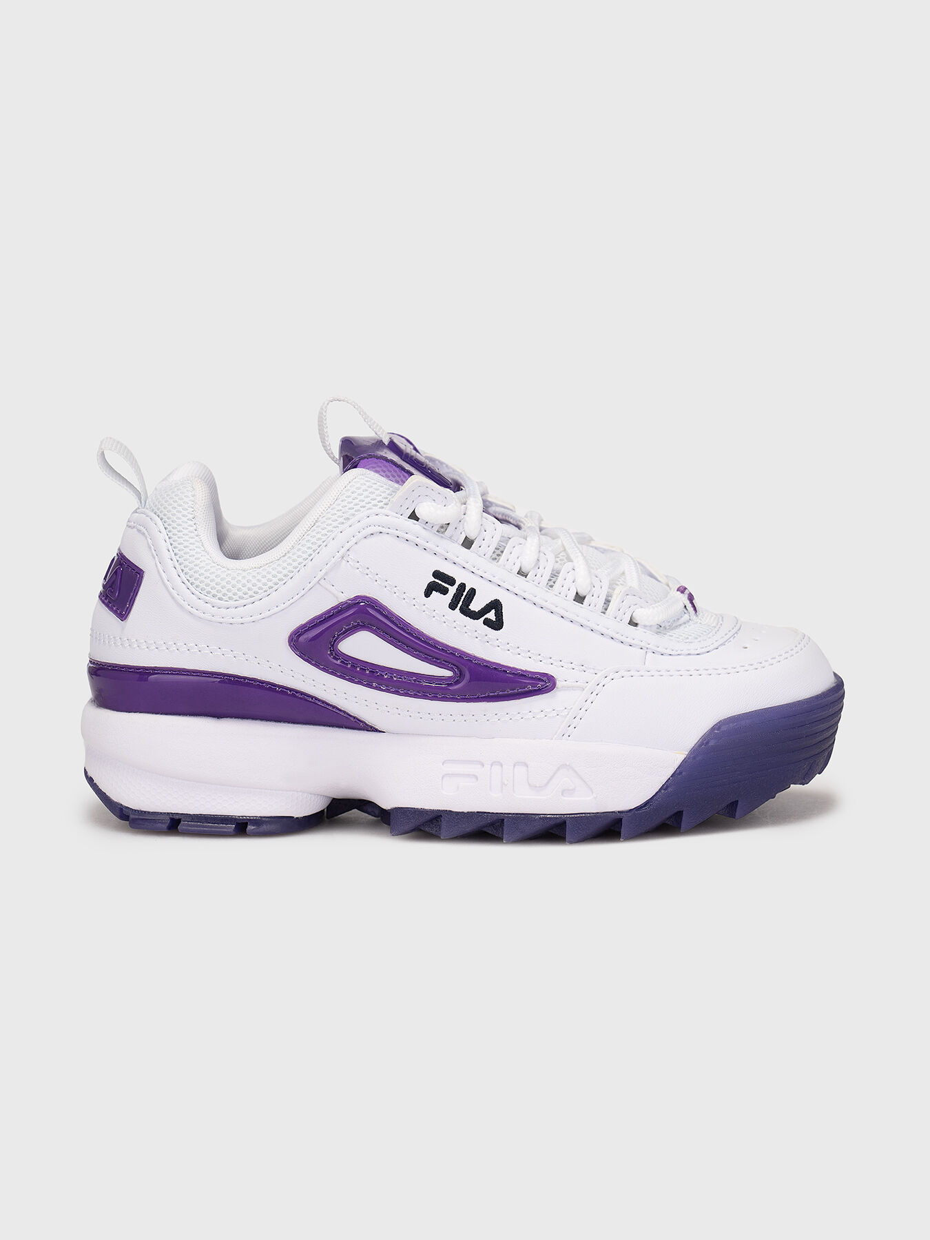 DISRUPTOR T white sports shoes with logo brand FILA Globalbrandsstore en