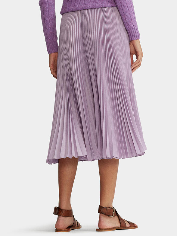 Pleated skirt in pale purple color - 2