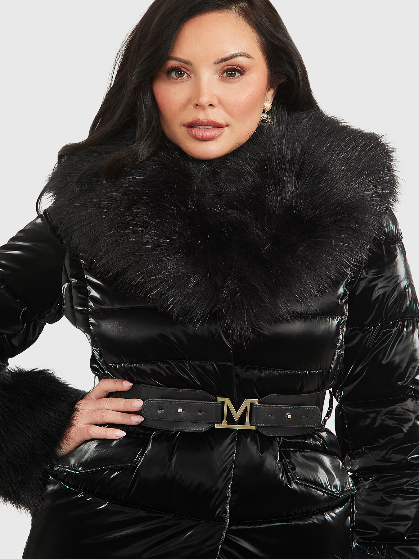 Black jacket with capped effect brand Marciano