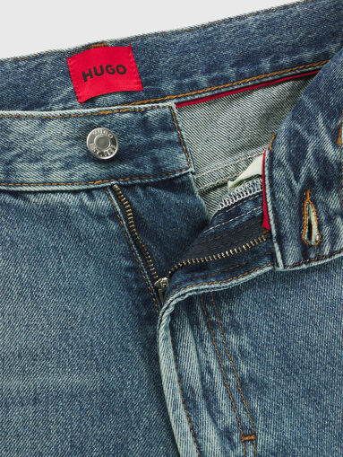 Straight jeans with logo - 4