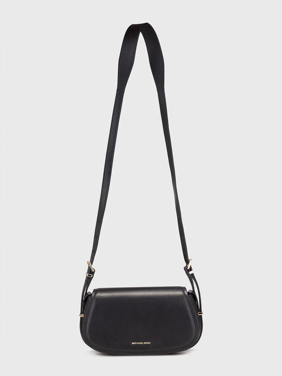 Leather crossbody bag with logo - 1