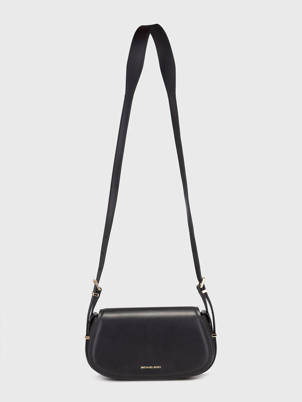 Leather crossbody bag with logo - 1