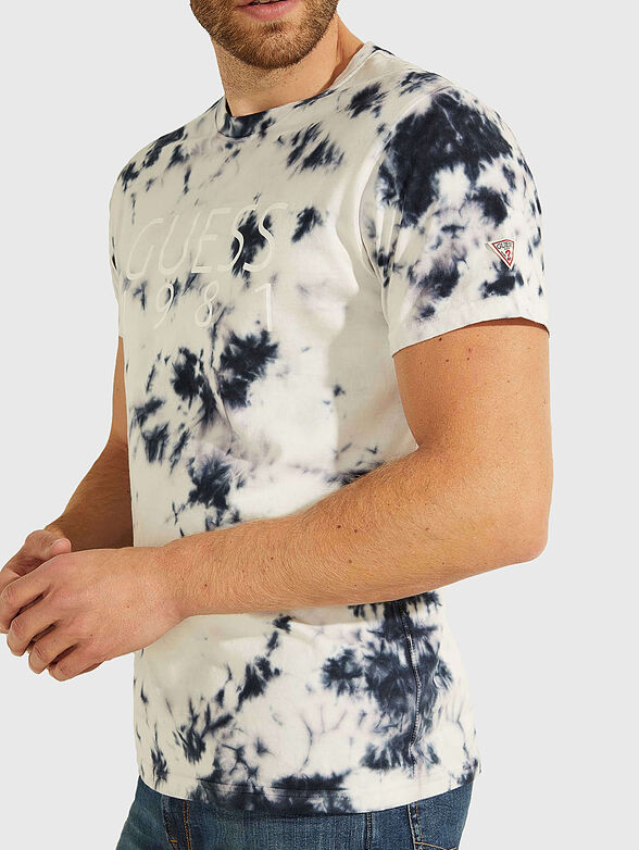 T-shirt with contrasting tie-dye print - 3