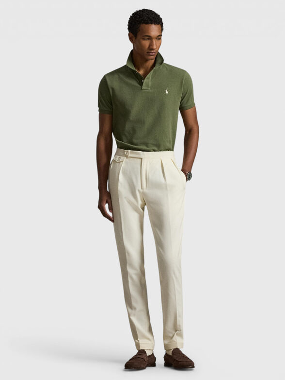 Cotton polo shirt with logo - 2