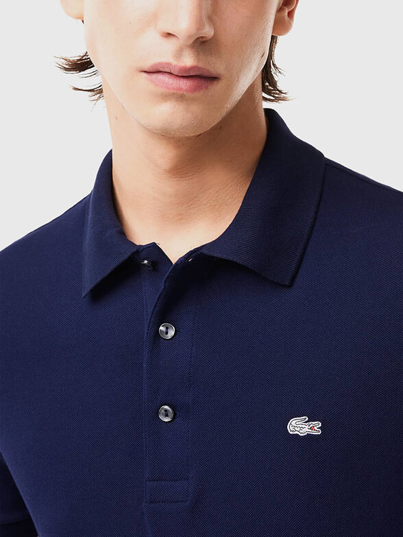 Slim-fit polo shirt in black - 4