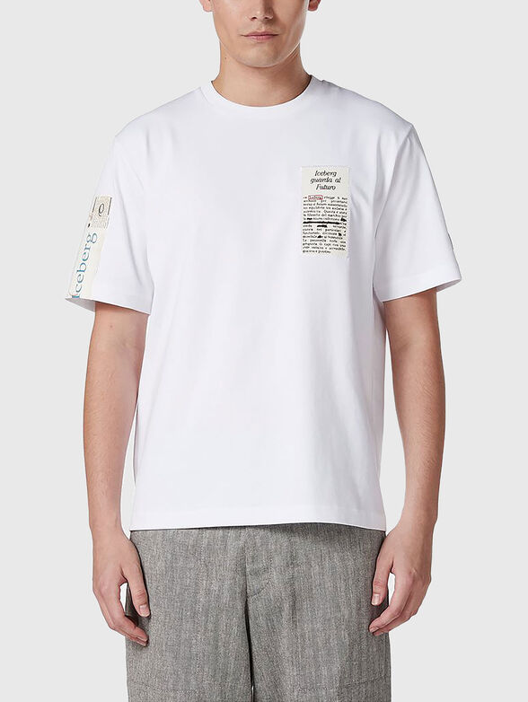 Cotton T-shirt with print - 1