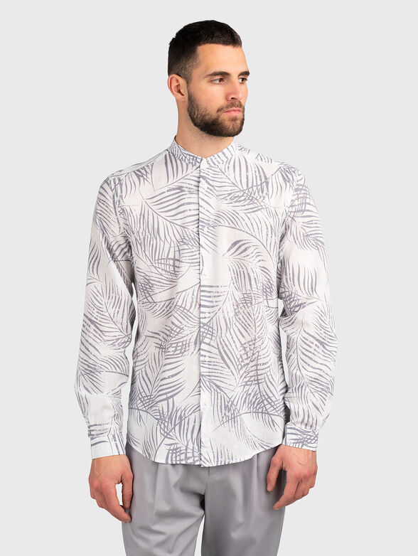 Shirt with mandarin collar - 1