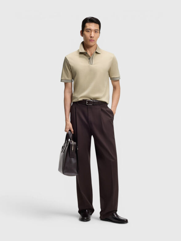 Cotton polo shirt with buttons - 2