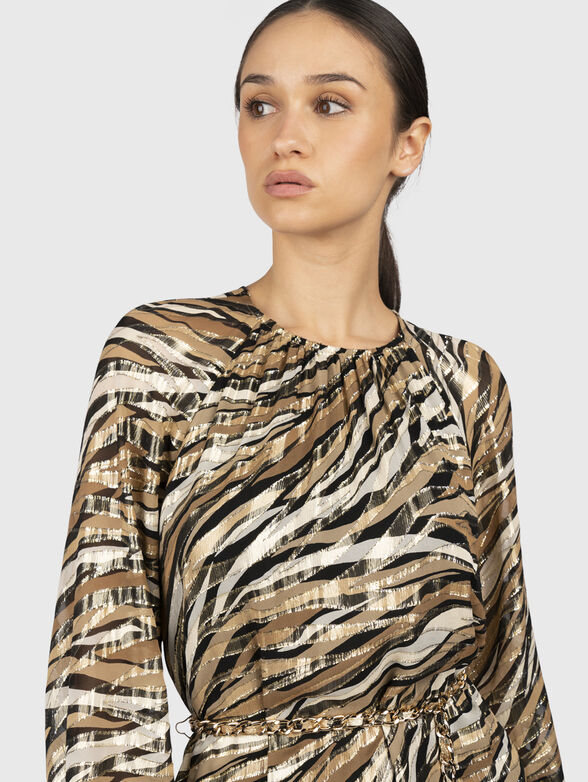 Silk blend mini dress - 3